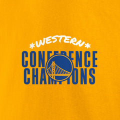Fanatics Golden State Warriors Women's 2022 Western Conference Champions Balanced Attack Roster V-Neck T-Shirt sale
