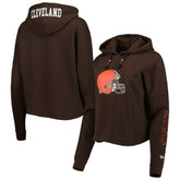 Women's Foil Sleeve Pullover Hoodie - Cleveland Browns Hoodies
