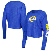 Women's Crop Long Sleeve T-Shirt - Los Angeles Rams T-shirts