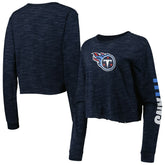 Women's Crop Long Sleeve T-Shirt - Tennessee Titans T-shirts