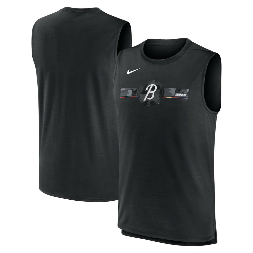 Black Baltimore Orioles Nike City Connect Muscle Tank