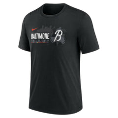 Black Baltimore Orioles Nike City Connect Tri-Blend T-Shirt