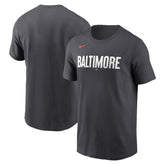 Black Baltimore Orioles Nike City Connect Wordmark T-Shirt