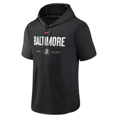 Black Baltimore Orioles Nike City Connect Short Sleeve Pullover Hoodie