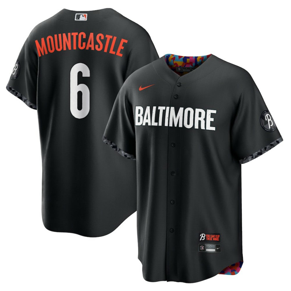 Black Ryan Mountcastle Baltimore Orioles Nike City Connect Replica Player Jersey