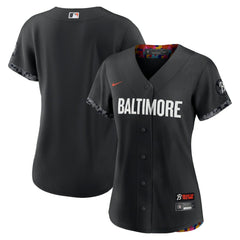 Black Baltimore Orioles Nike Women's City Connect Replica Jersey
