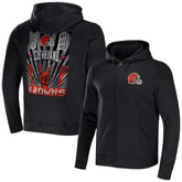 NFL x Darius Rucker Collection Rocker Full-Zip Hoodie - Cleveland Browns Hoodies