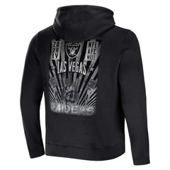 NFL x Darius Rucker Collection Rocker Full-Zip Hoodie - Las Vegas Raiders Hoodies