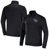 NFL x Darius Rucker Collection Logo Quarter-Zip Top - Tennessee Titans Tops