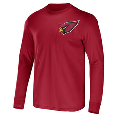 NFL x Darius Rucker Collection Team Long Sleeve Pocket T-Shirt - Arizona Cardinals T-shirts