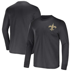 NFL x Darius Rucker Collection Team Long Sleeve Pocket T-Shirt - New Orleans Saints T-shirts