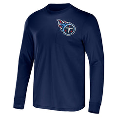 NFL x Darius Rucker Collection Team Long Sleeve Pocket T-Shirt - Tennessee Titans T-shirts