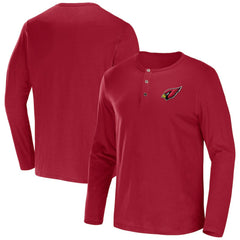 NFL x Darius Rucker Collection Slub Jersey Henley Long Sleeve T-Shirt - Arizona Cardinals T-shirts