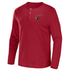 NFL x Darius Rucker Collection Slub Jersey Henley Long Sleeve T-Shirt - Arizona Cardinals T-shirts