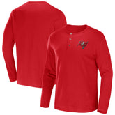 NFL x Darius Rucker Collection Slub Jersey Henley Long Sleeve T-Shirt - Tampa Bay Buccaneers T-shirts
