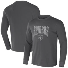 NFL x Darius Rucker Collection Long Sleeve Thermal T-Shirt - Las Vegas Raiders T-shirts