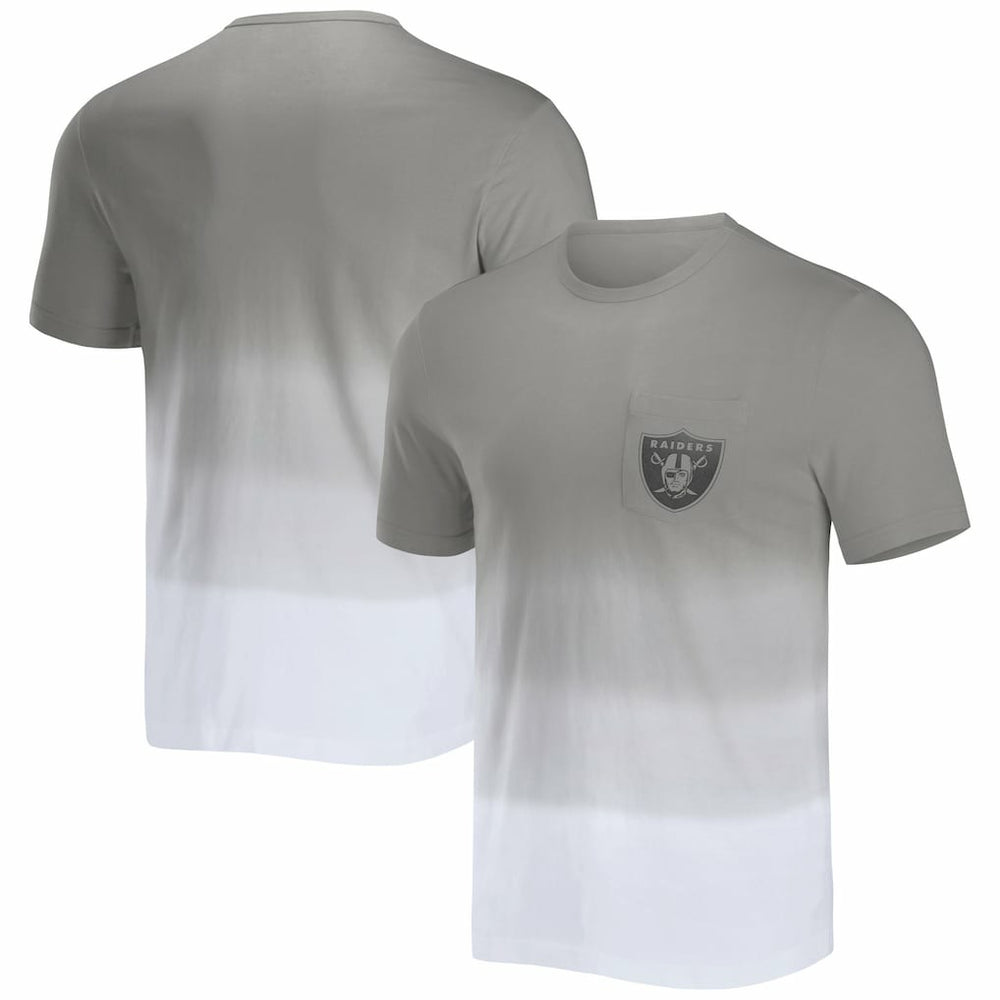 NFL x Darius Rucker Collection Dip Dye Pocket T-Shirt - Las Vegas Raiders T-shirts