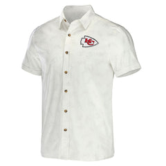 NFL x Darius Rucker Collection Woven Button-Up T-Shirt - Kansas City Chiefs T-shirts