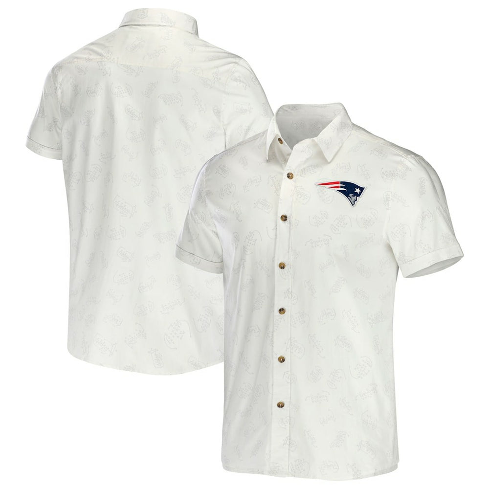 NFL x Darius Rucker Collection Woven Button-Up T-Shirt - New England Patriots T-shirts