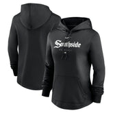 Black Chicago White Sox Nike Women's City Connect Pregame Performance Pullover Hoodie