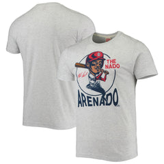 Gray Nolan Arenado St. Louis Cardinals Homage Caricature Tri-Blend T-Shirt