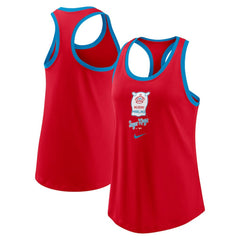 Red Miami Marlins Nike Women's City Connect Tri-Blend Tank Top