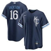 Navy Bo Jackson Kansas City Royals Nike City Connect Replica Player Jersey