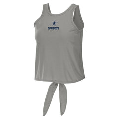 WEAR by Erin Andrews Women's Open Back Twist Tie Tank Top - Dallas Cowboys Tops