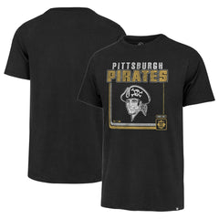 Black Pittsburgh Pirates '47 Cooperstown Collection Borderline Franklin T-Shirt