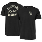 Black Colorado Rockies '47 Turn Back Franklin T-Shirt