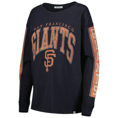 Black San Francisco Giants '47 Women's Statement Long Sleeve T-Shirt