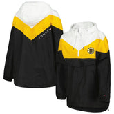 NHL Boston Bruins Tommy Hilfiger Women's Staci Half-Zip Windbreaker Jacket