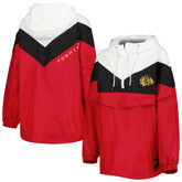NHL Chicago Blackhawks Tommy Hilfiger Women's Staci Half-Zip Windbreaker Jacket