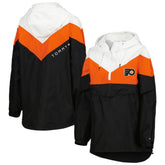 NHL Philadelphia Flyers Tommy Hilfiger Women's Staci Half-Zip Windbreaker Jacket