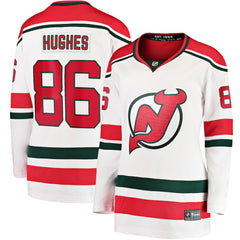 NHL Jack Hughes New Jersey Devils Fanatics Women's Alternate Breakaway Jersey