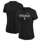 Black Chicago White Sox Girls Youth Let's Go T-Shirt
