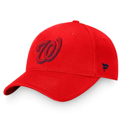 Red Washington Nationals Fanatics Fundamental Shadow Snapback Hat