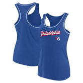 Fanatics Philadelphia 76ers Women's Wordmark Logo Racerback Tank Top