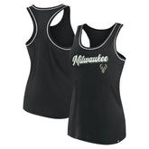 Fanatics Milwaukee Bucks Women's Wordmark Logo Racerback Tank Top