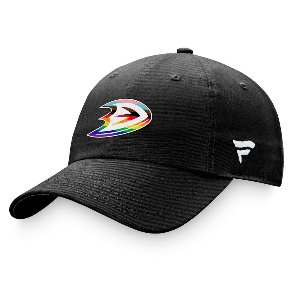 NHL Anaheim Ducks Fanatics Team Logo Pride Adjustable Hat