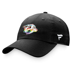 NHL Nashville Predators Fanatics Team Logo Pride Adjustable Hat