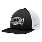Black/White Chicago White Sox Majestic Foam Trucker Snapback Hat