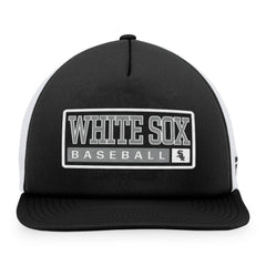 Black/White Chicago White Sox Majestic Foam Trucker Snapback Hat
