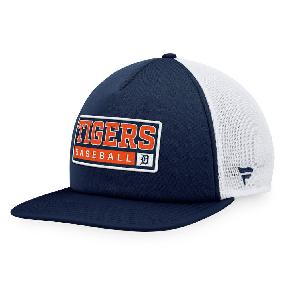 Navy/White Detroit Tigers Majestic Foam Trucker Snapback Hat