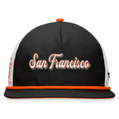 Black San Francisco Giants Fanatics Heritage Golfer Snapback Hat