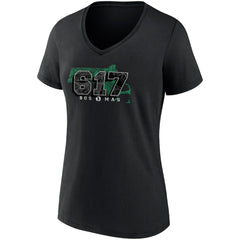 Fanatics Boston Celtics Women's Hometown Collection 617 V-Neck T-Shirt
