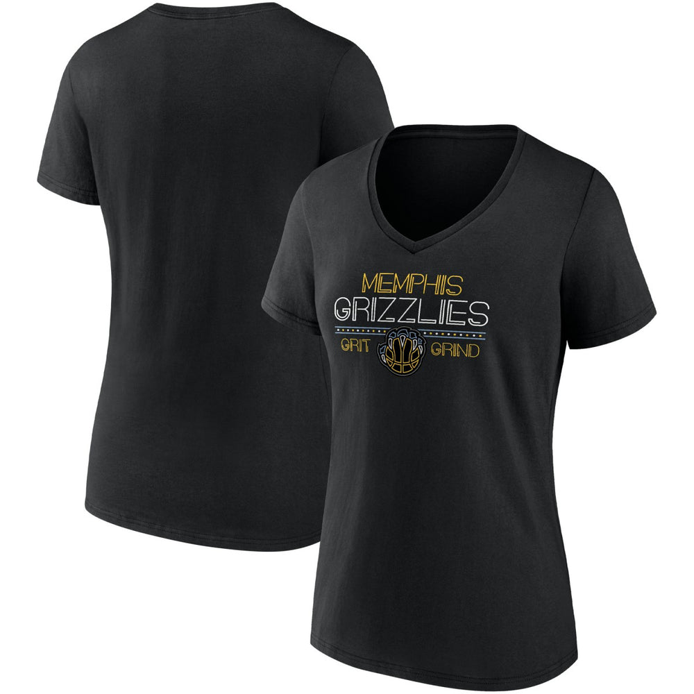 Fanatics Memphis Grizzlies Women's Hometown Collection Grit Grind V-Neck T-Shirt