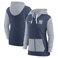 Navy New York Yankees Nike Women's Full-Zip Hoodie