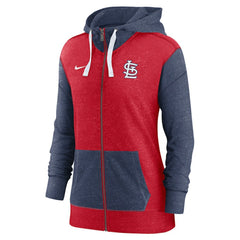 Red St. Louis Cardinals Nike Women's Full-Zip Hoodie