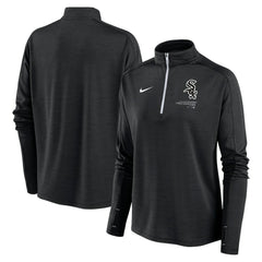 Black Chicago White Sox Nike Women's Pacer Quarter-Zip Top
